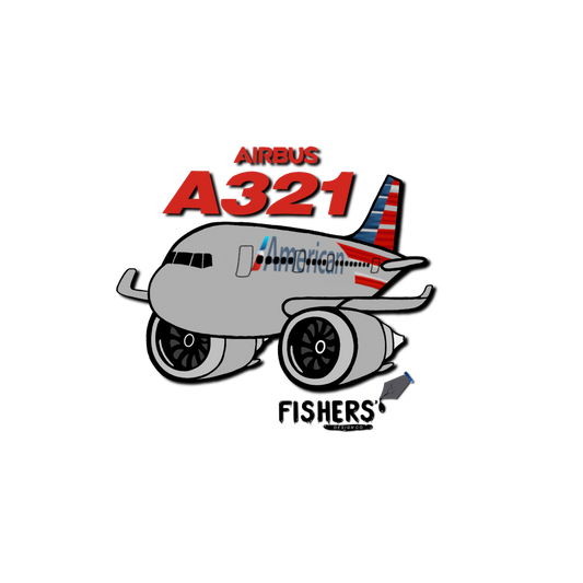 American Airlines A321 Sticker
