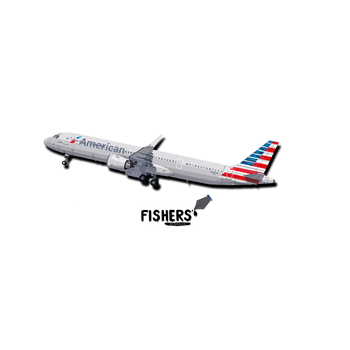 American Airlines A321 NEO Sticker