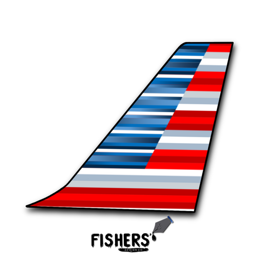 American Airlines Tail Sticker