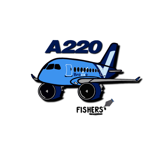 Breeze Airways A220 Sticker