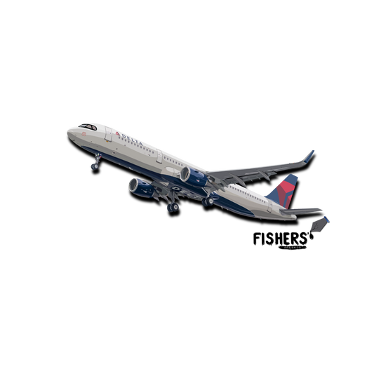Delta Airlines A321 Neo Sticker