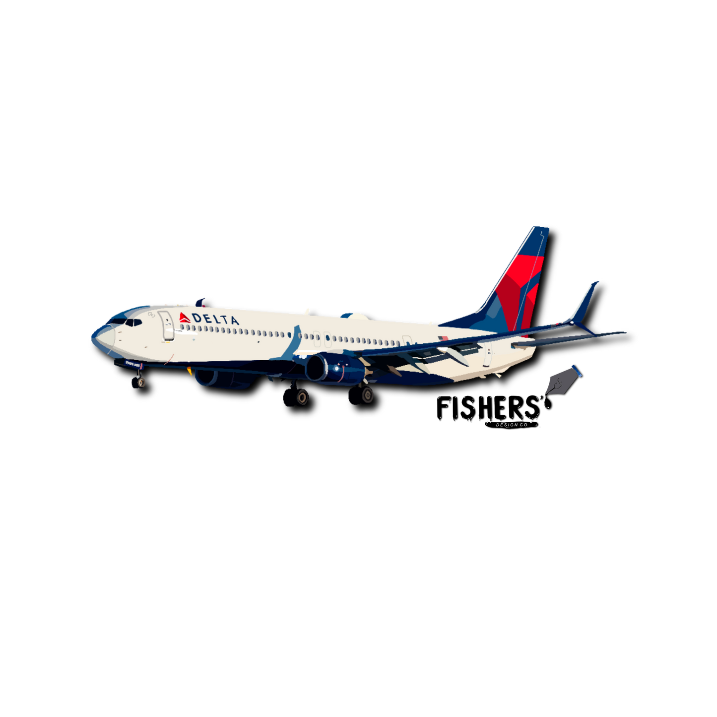 Delta Airlines 737 max Sticker
