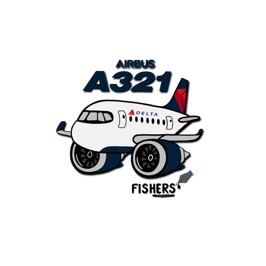 Delta Airlines A321 Sticker
