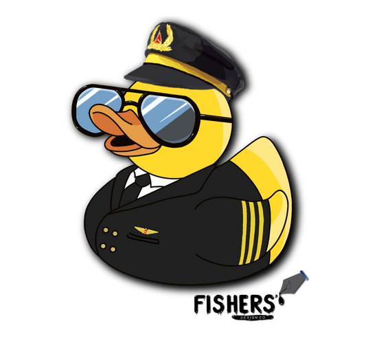 Delta Airlines First Officer Duck Sticker!