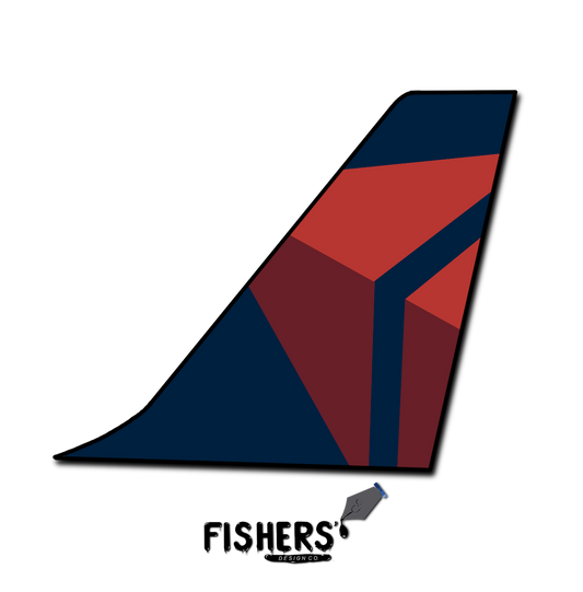 Delta Airlines Tail Sticker