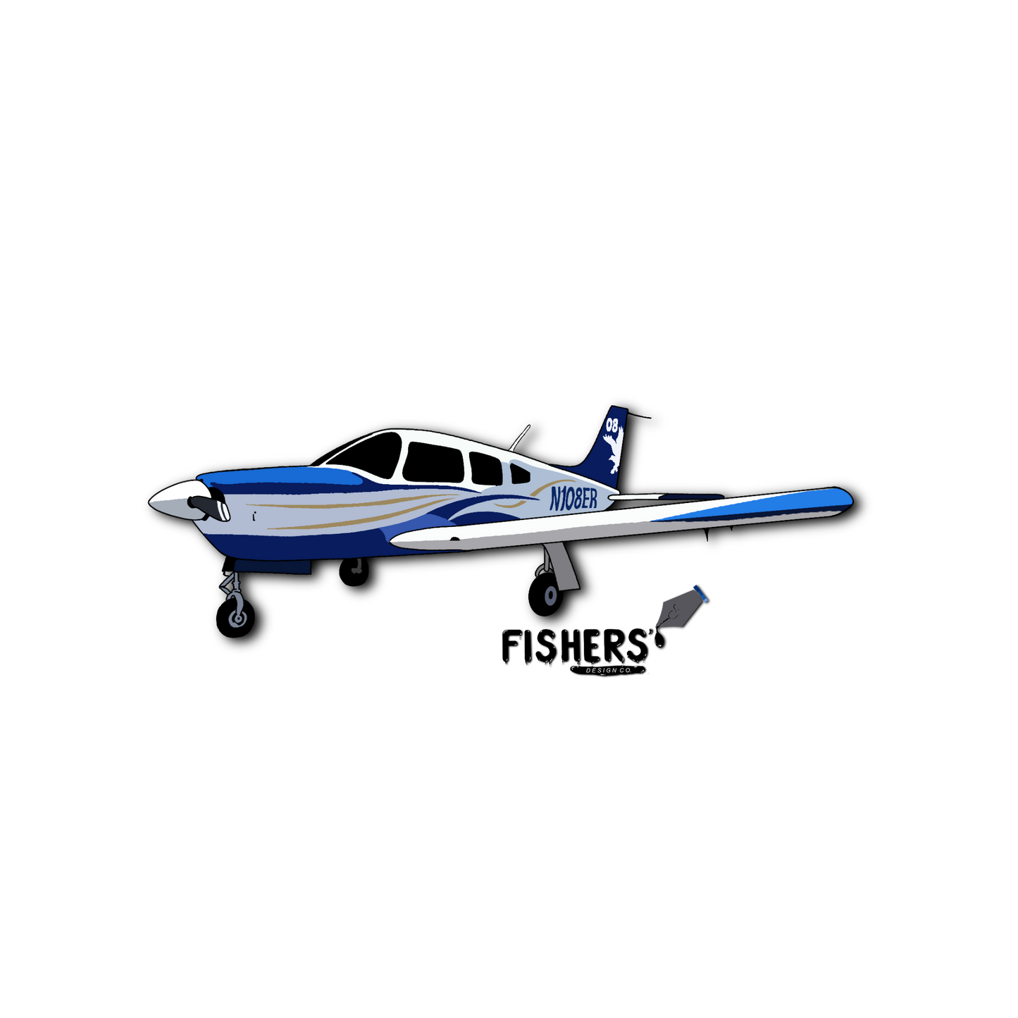 Embry- Riddle Piper Arrow Sticker
