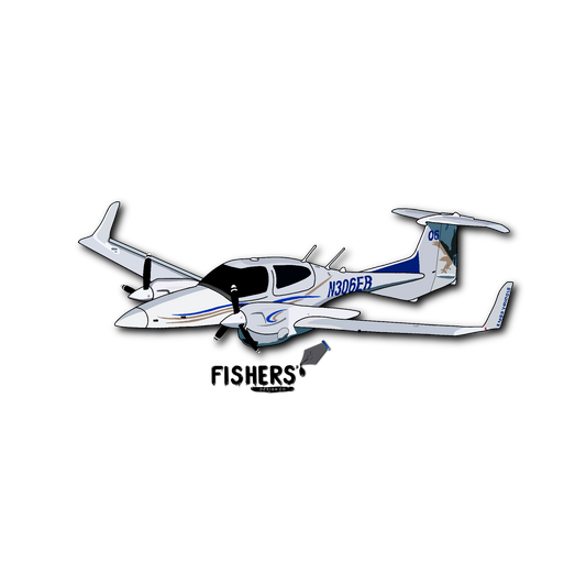 Embry-Riddle Diamond DA-42 Sticker