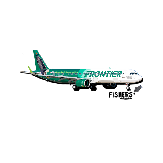 Frontier Airbus A321 neo Sticker