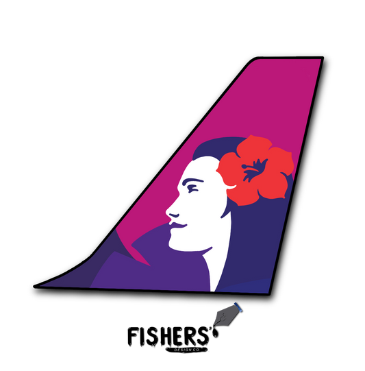 Hawaiian Airlines Tail Sticker
