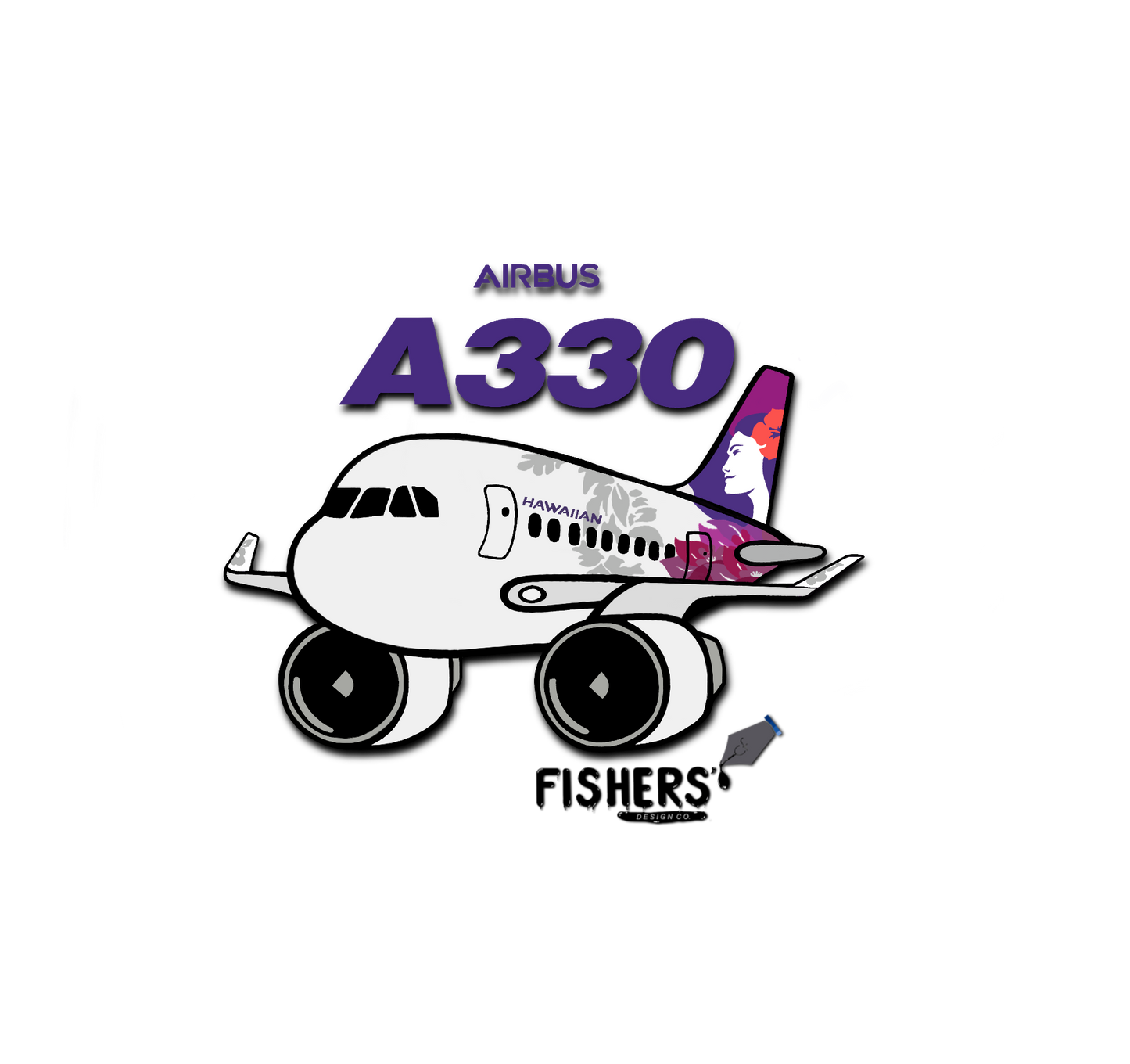 Hawaiian Airlines A330 Sticker!
