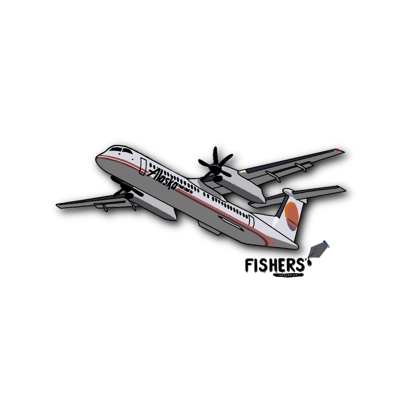 Horizon Air Q-400 "Meatball" Sticker