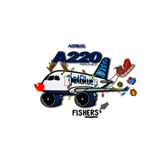 JetBlue Airways A220 Holiday Edition Sticker!