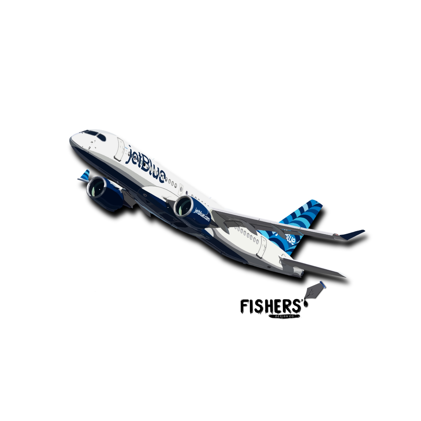 JetBlue Airbus A220 Sticker