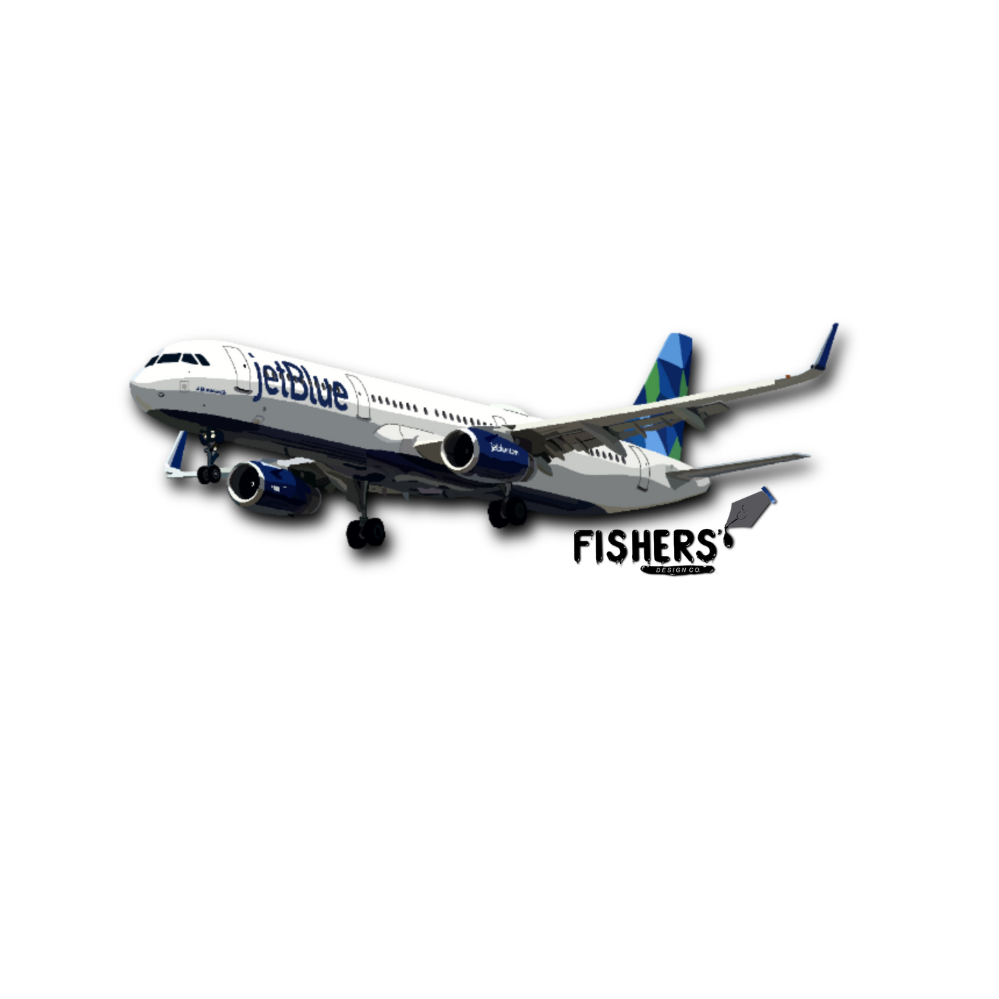JetBlue Airbus A321 Sticker
