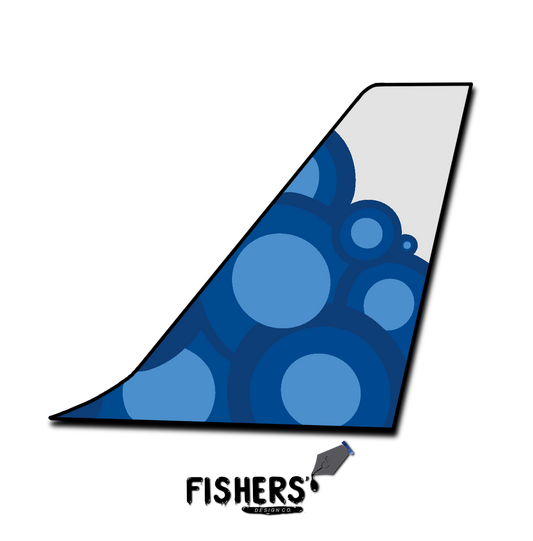 JetBlue "Blueberries" Tail Sticker