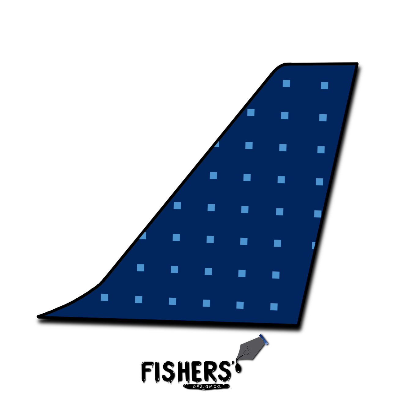 JetBlue "Dots" Tail Sticker