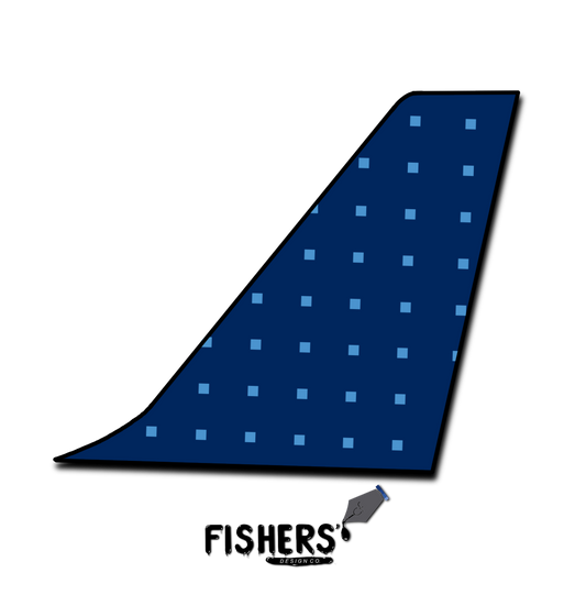 JetBlue "Dots" Tail Sticker