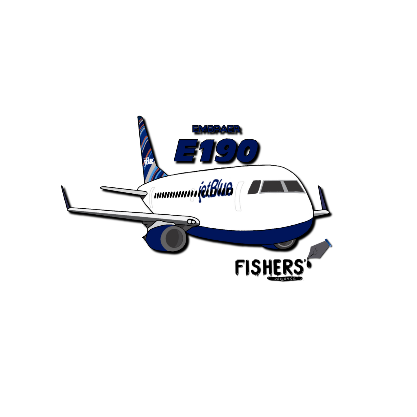 JetBlue Airways E-190 Sticker