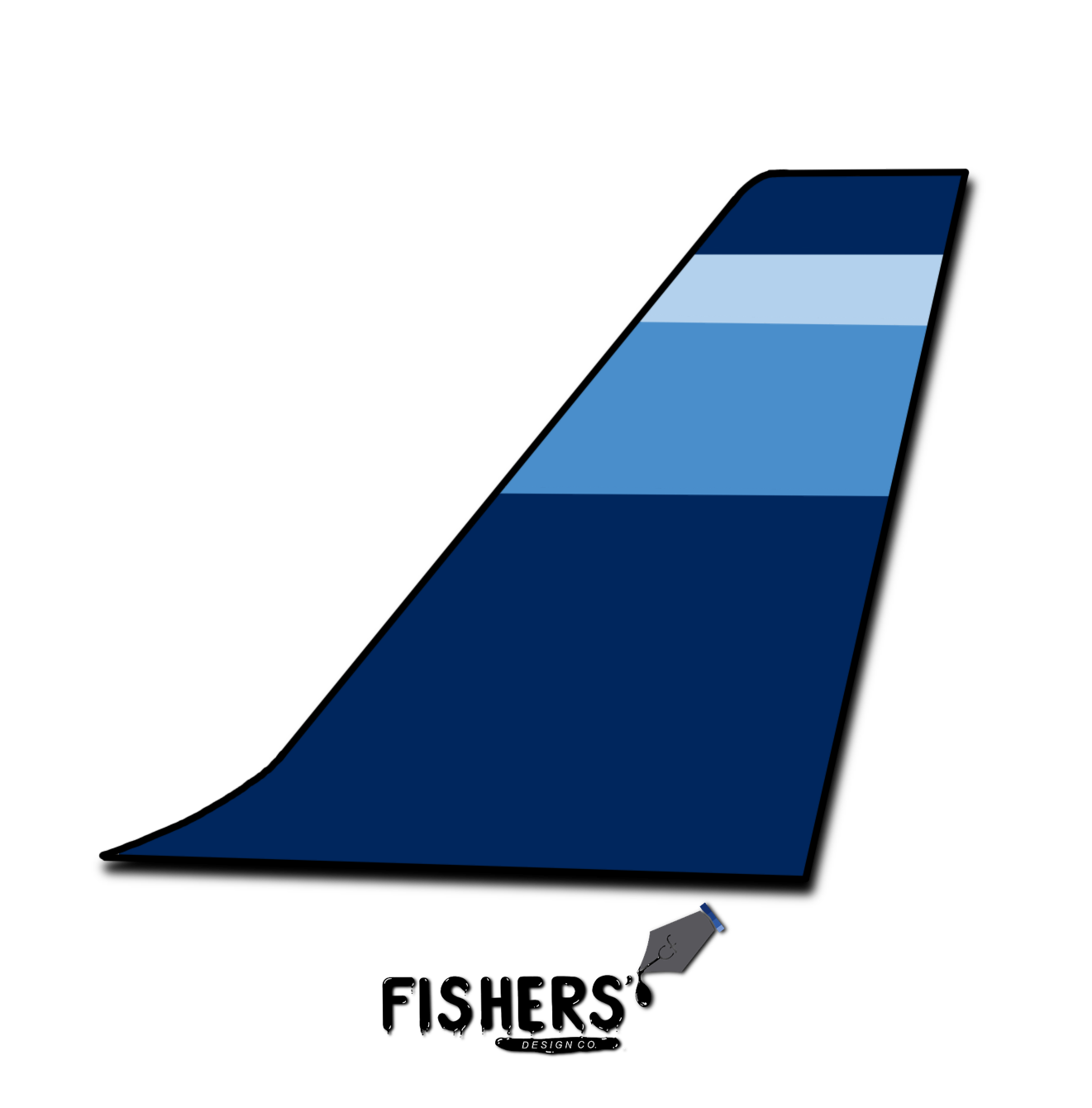 JetBlue "Stripes" Tail Sticker