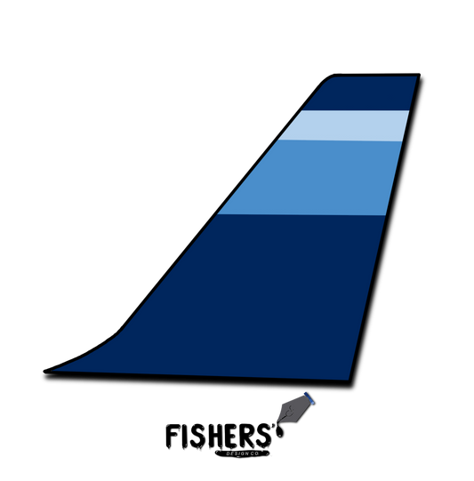 JetBlue "Stripes" Tail Sticker