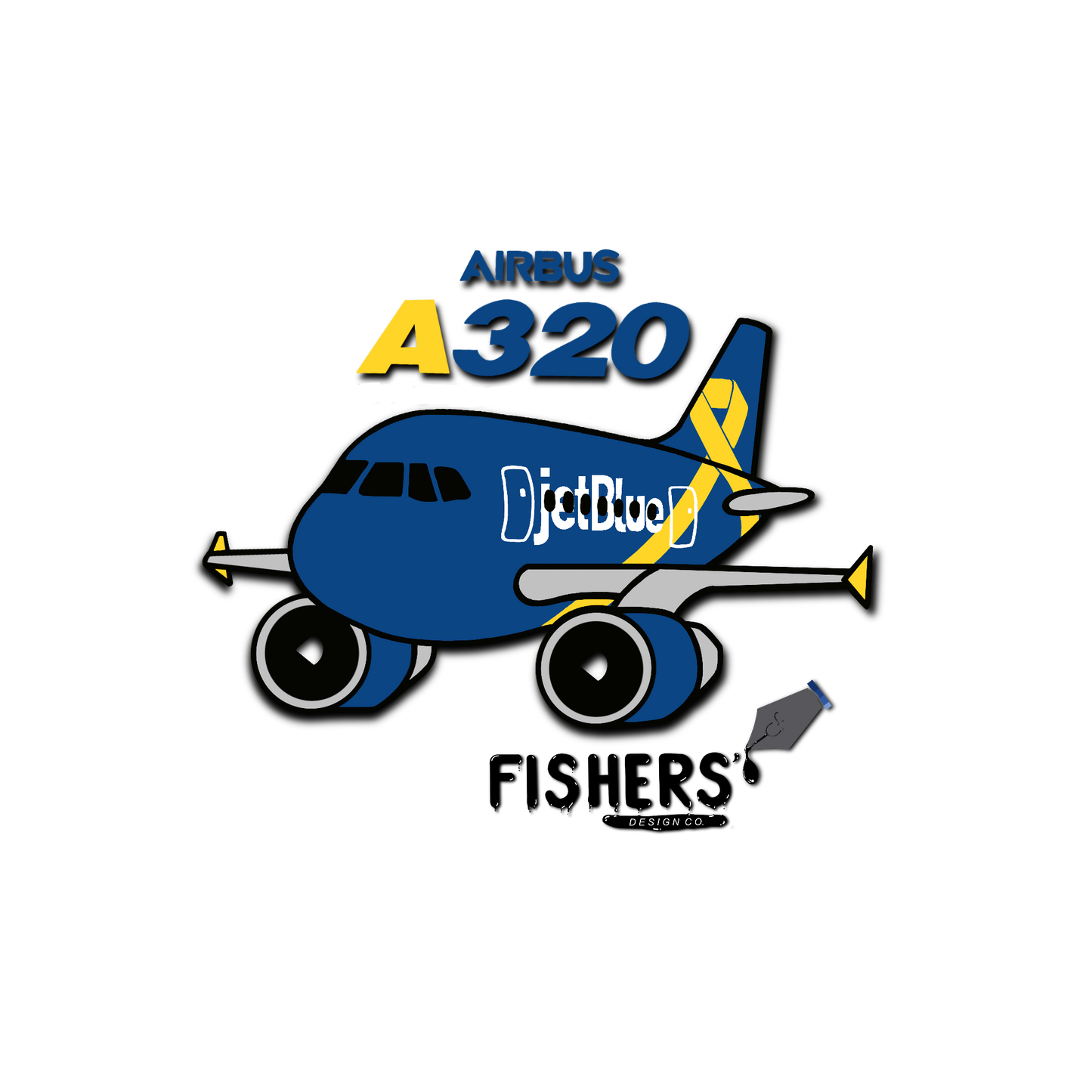 JetBlue Airways "Vets in Blue" A320 Sticker