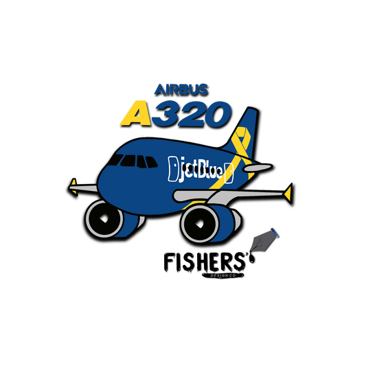 JetBlue Airways "Vets in Blue" A320 Sticker