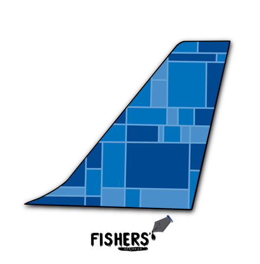 JetBlue "Mosaic" Tail Sticker