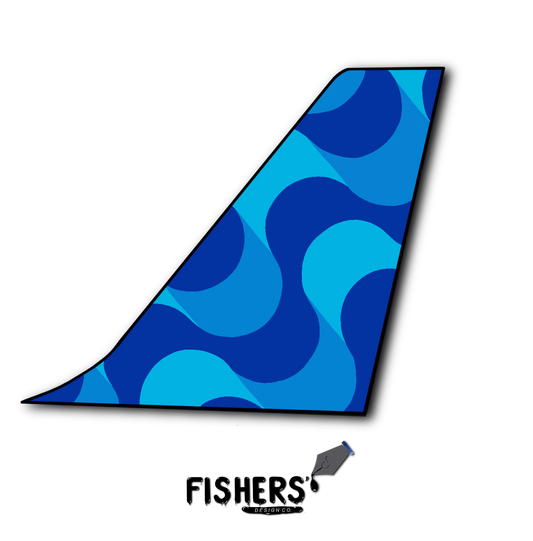 JetBlue "Tailfins" Tail Sticker