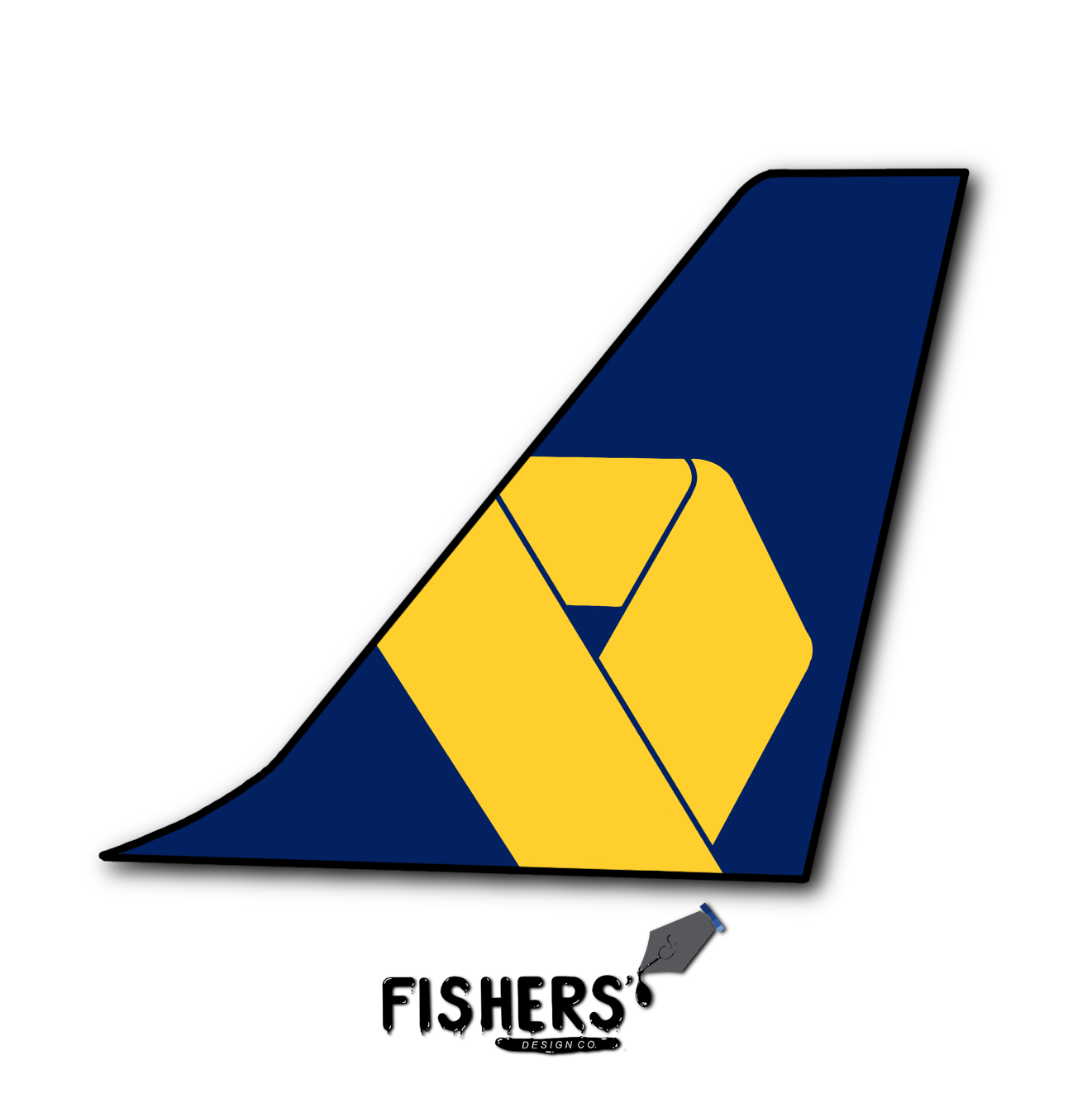 JetBlue "Vets in Blue" Tail Sticker