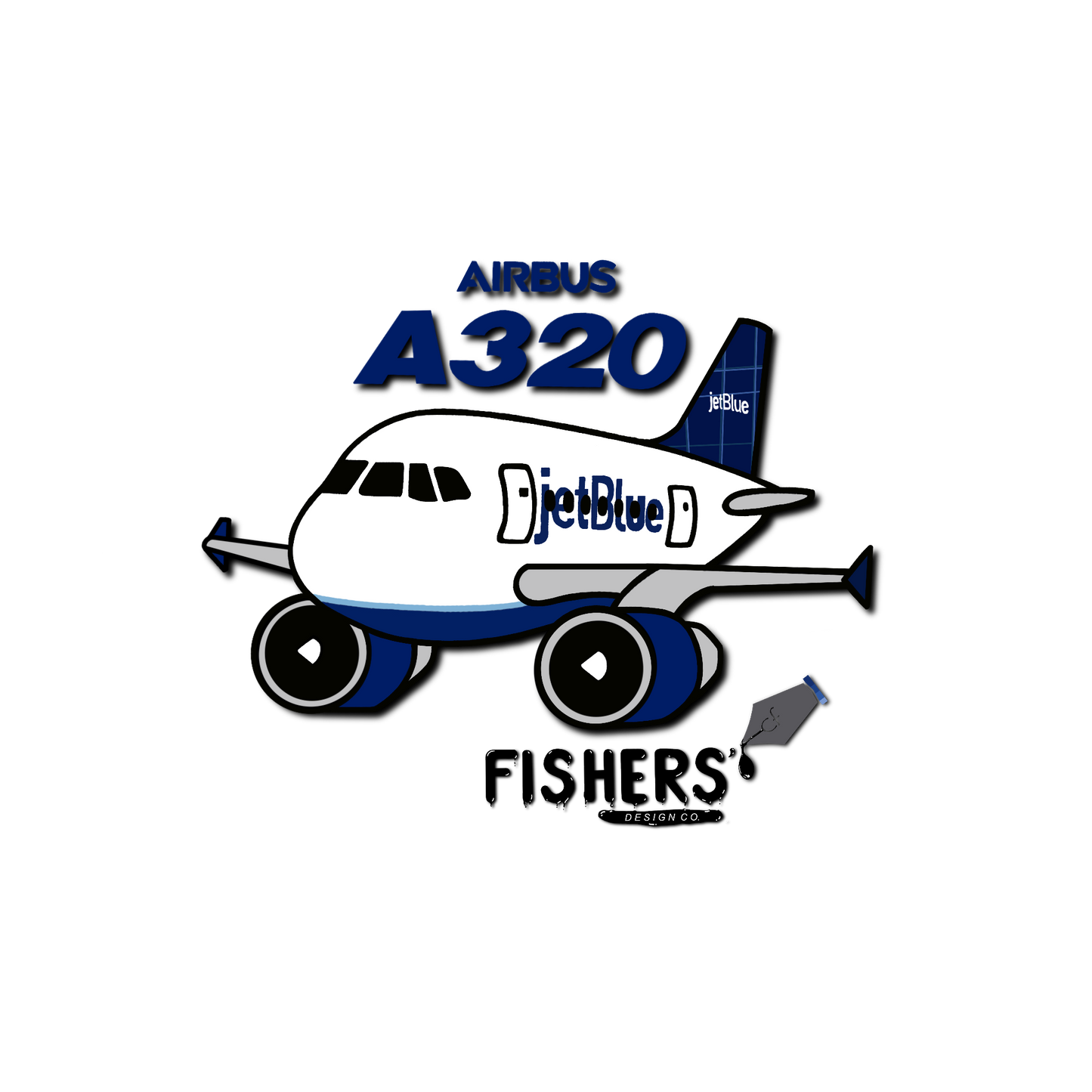 JetBlue Airways A320 Sticker