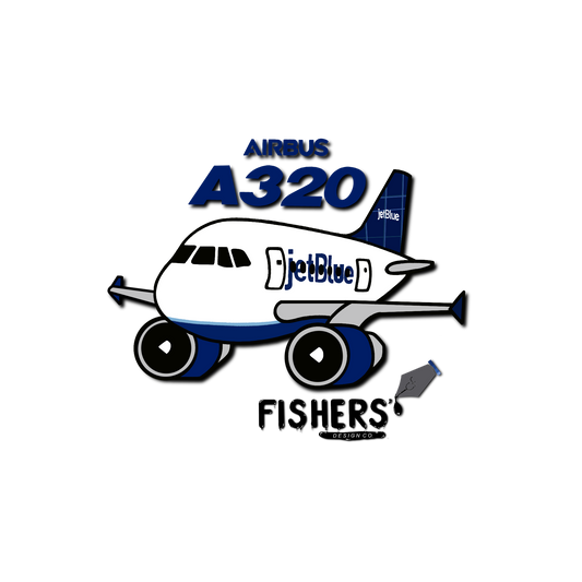 JetBlue Airways A320 Sticker