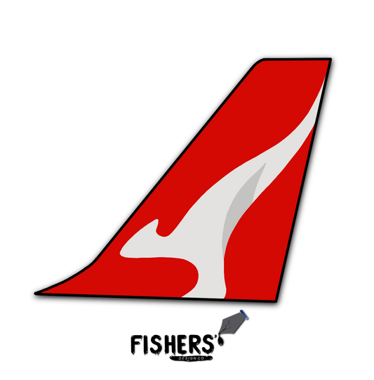 Quantas Tail Sticker