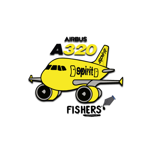 Spirit Airlines A320 Sticker