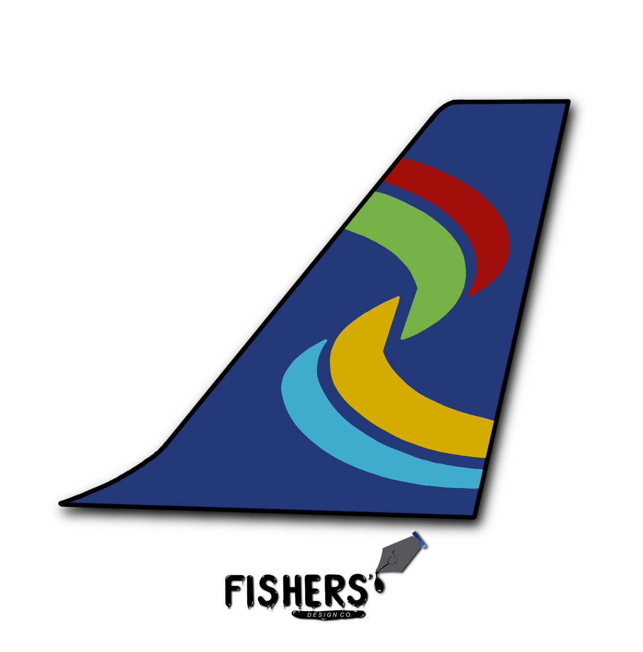 Spirit Airlines "Old Livery" Tail Sticker