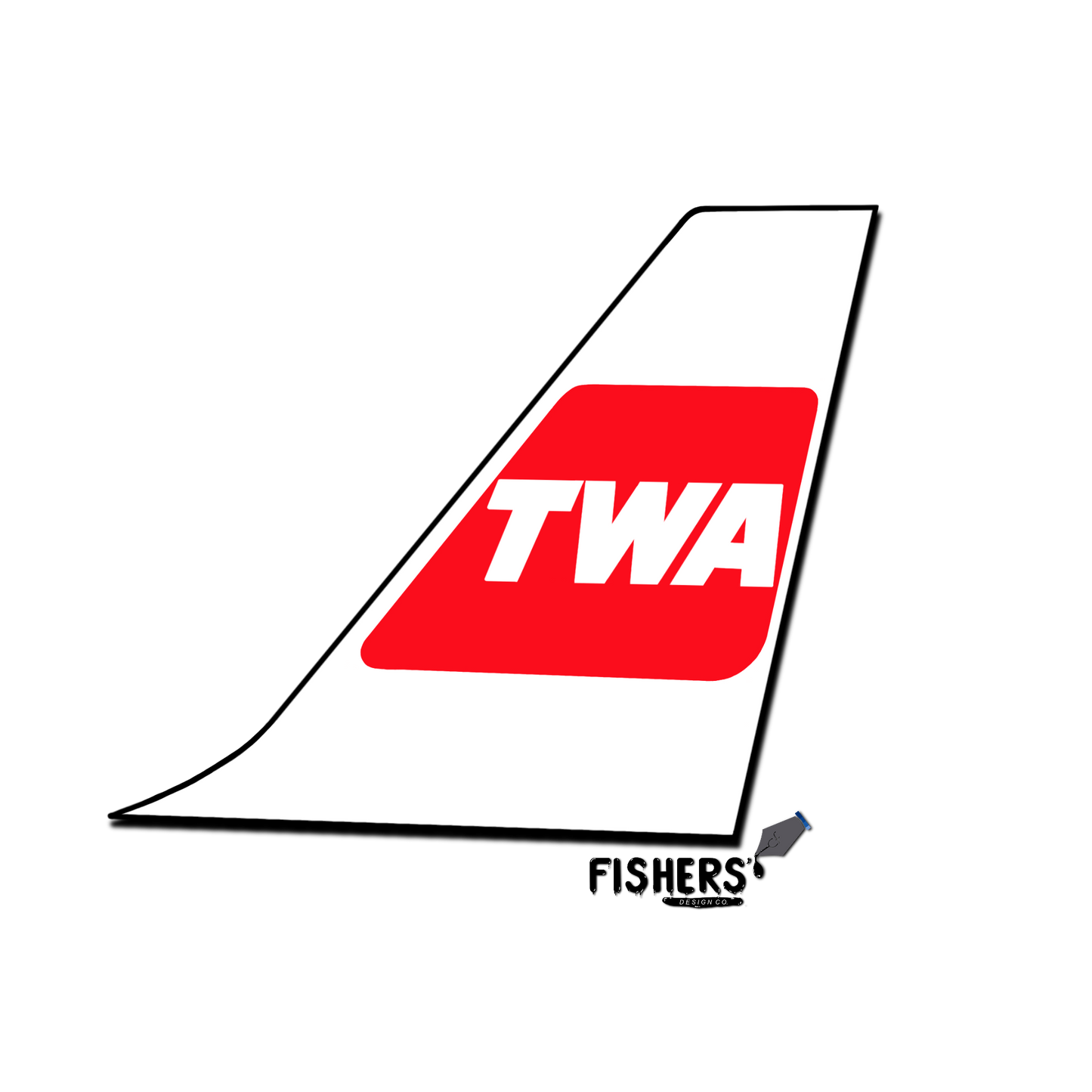 TWA Airlines Tail Sticker!