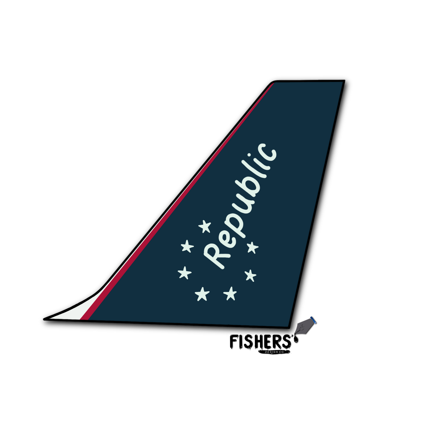 Republic Airways Tail Sticker!