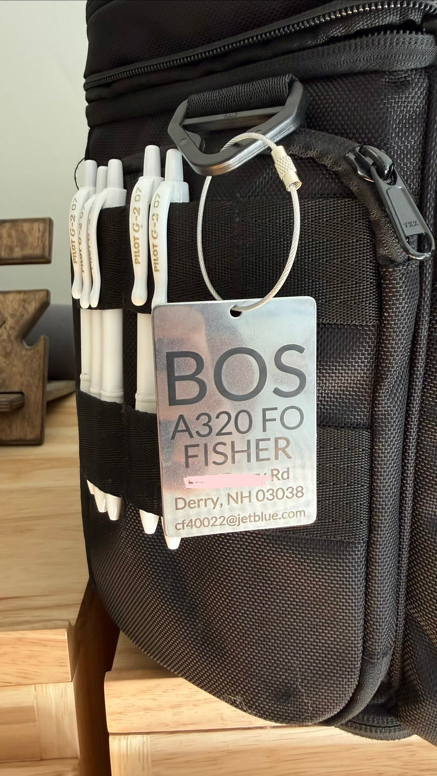 Personalized Luxury Metal Bag Tag!