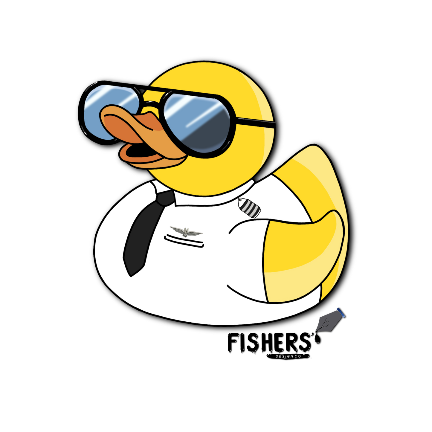 American Airlines First Officer Duck Sticker