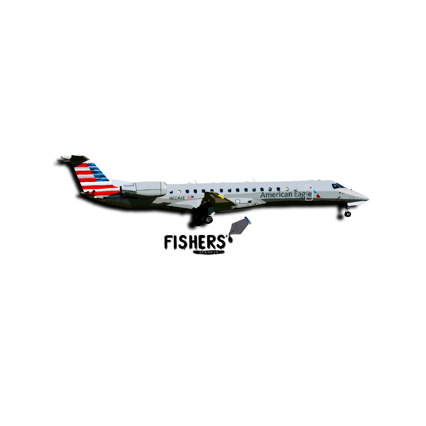 American Eagle ERJ-145 Sticker