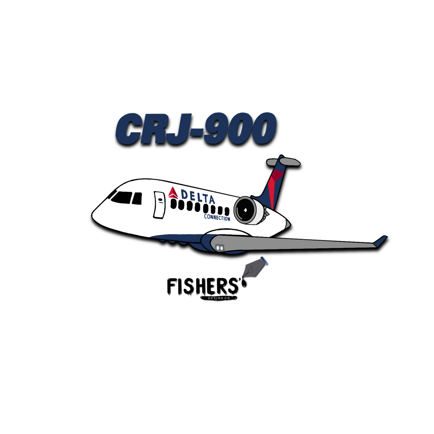 Delta Connection CRJ-900 Sticker