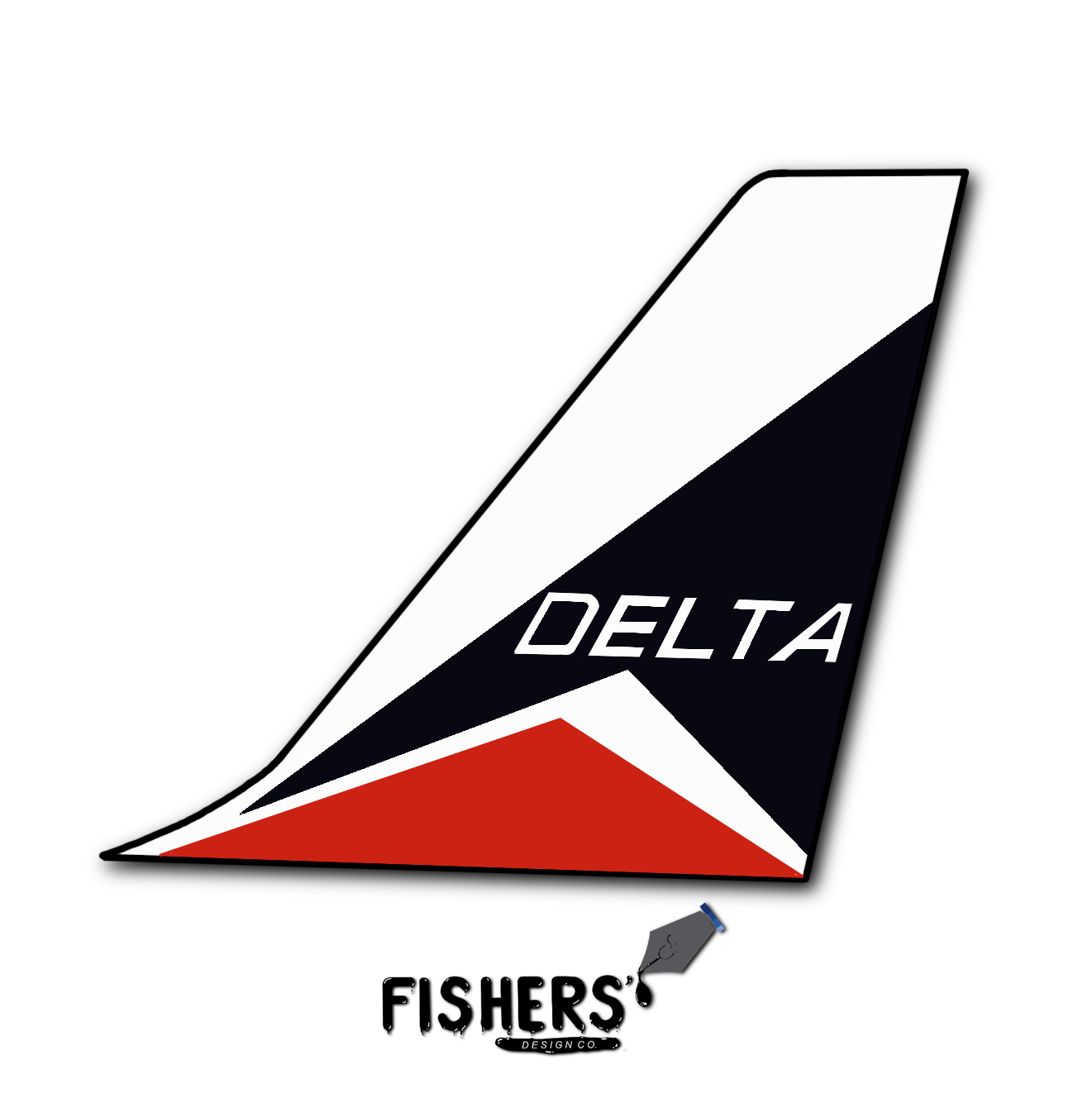 Delta Airlines "Retro" Tail Sticker