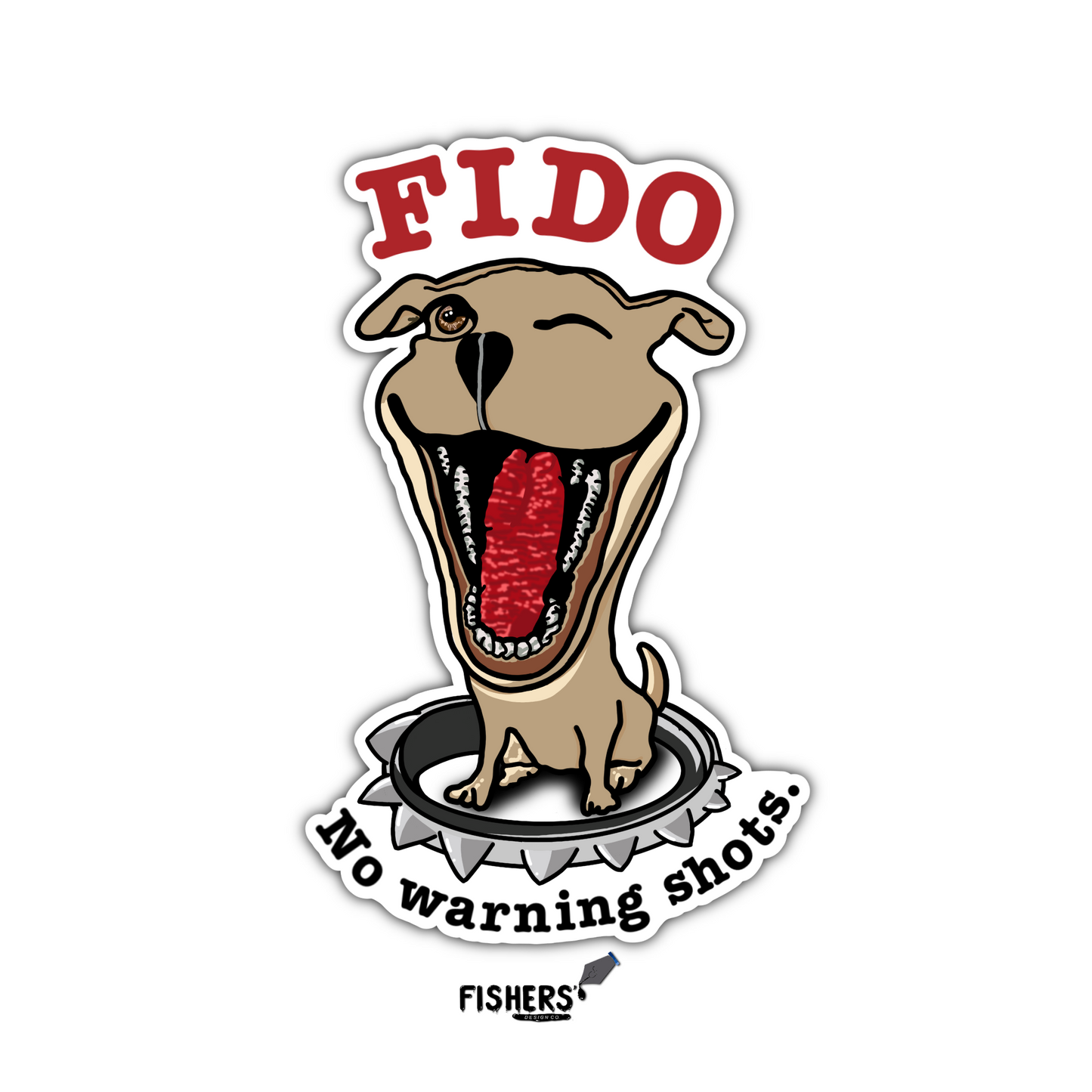 Pilot throwback sticker. FIDO the dog - 3" Vinyl water-resistant Sticker!  Pilot - Decal