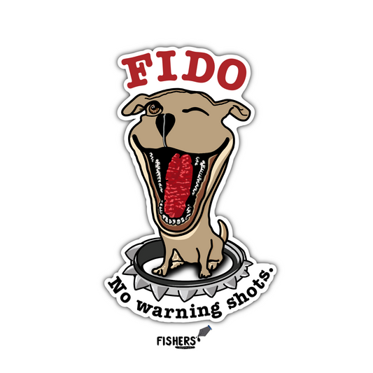 Pilot throwback sticker. FIDO the dog - 3" Vinyl water-resistant Sticker!  Pilot - Decal
