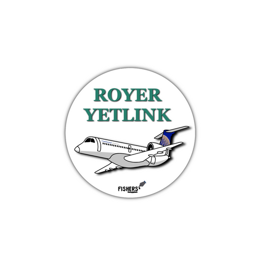 “ROYER YETLINK” - Comedic throwback 3” Circular Sticker