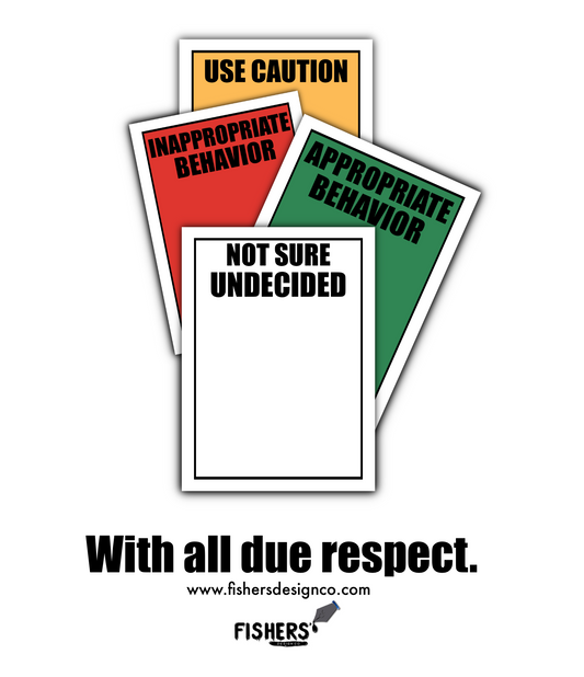 ExpressJet Throwback “Behavior cards” 4 - 3 inch card stickers, one combo sticker