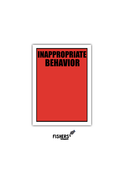 ExpressJet Throwback “Behavior cards” 4 - 3 inch card stickers, one combo sticker