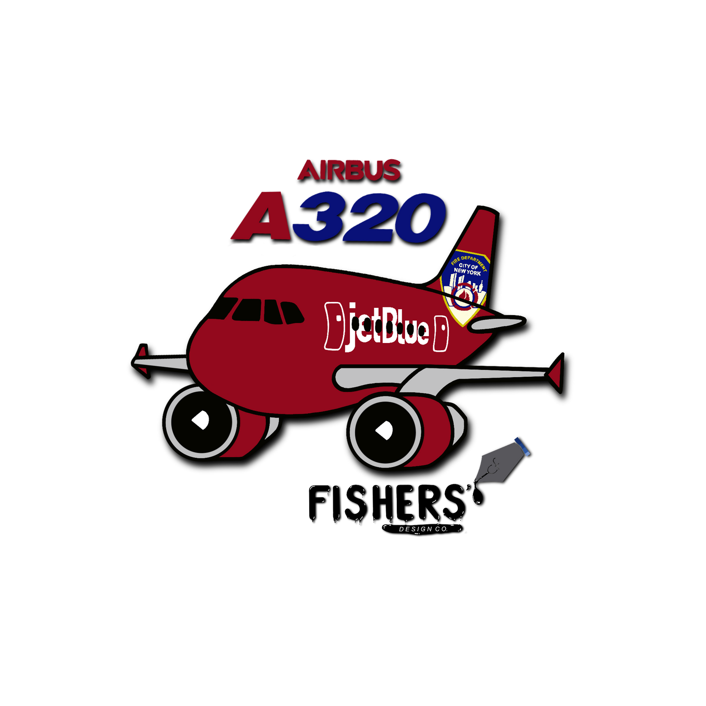 JetBlue Airways "FDNY" Sticker
