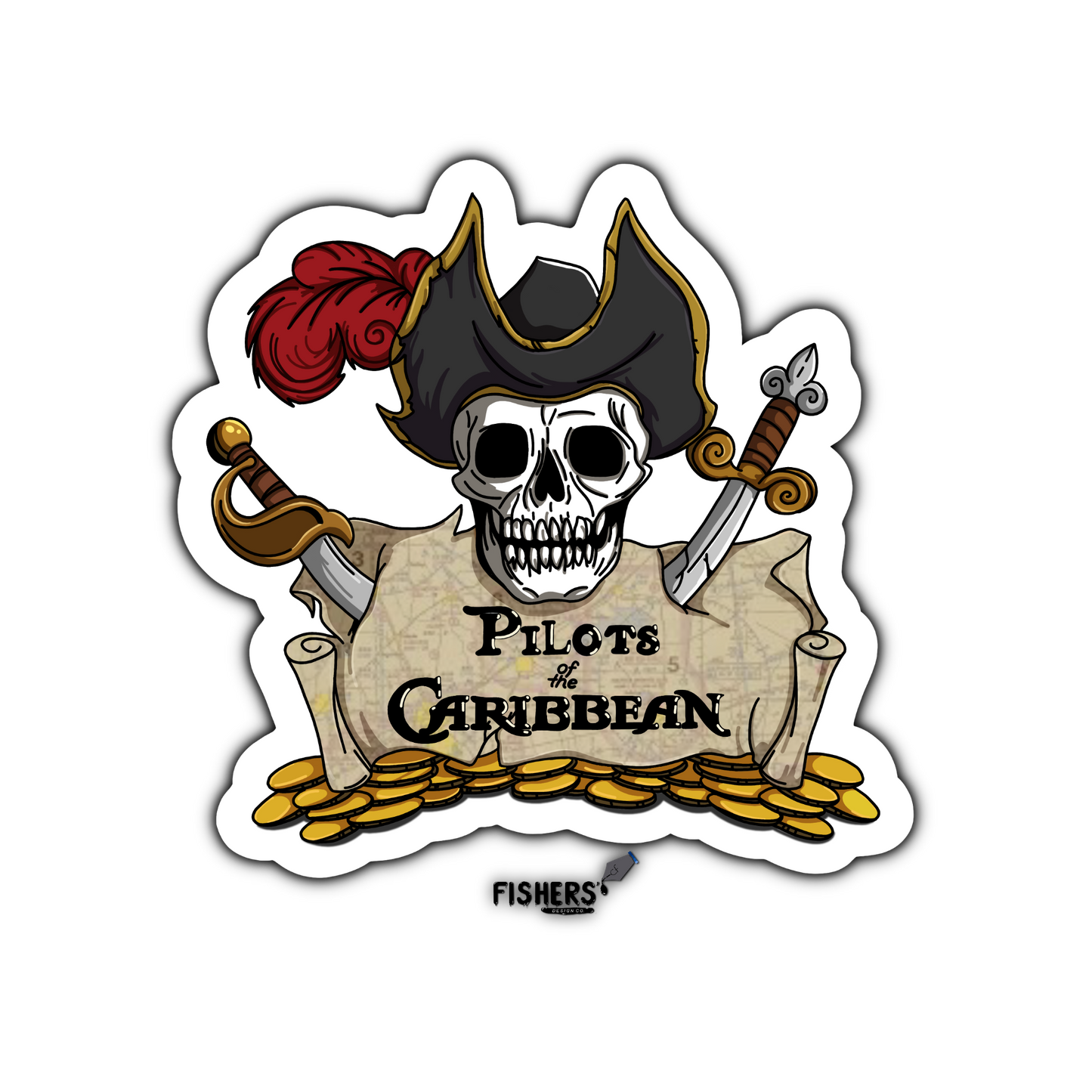 Pilots of the Caribbean Sticker!